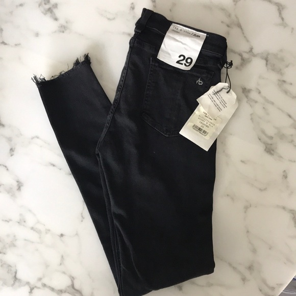 rag & bone Denim - Rag & Bone Legging Jeans Night W Holes NWT